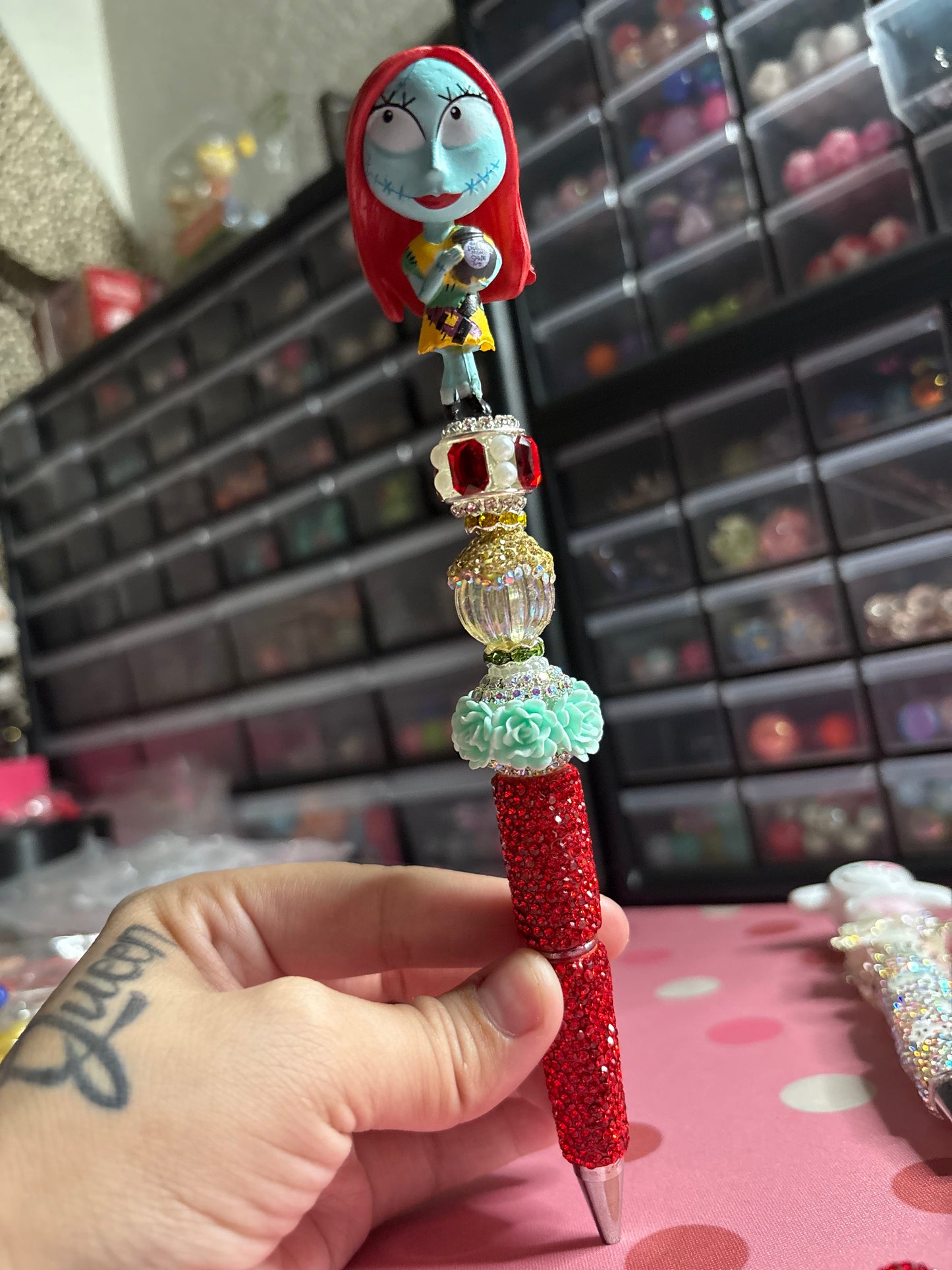 Sally rhinestone pen