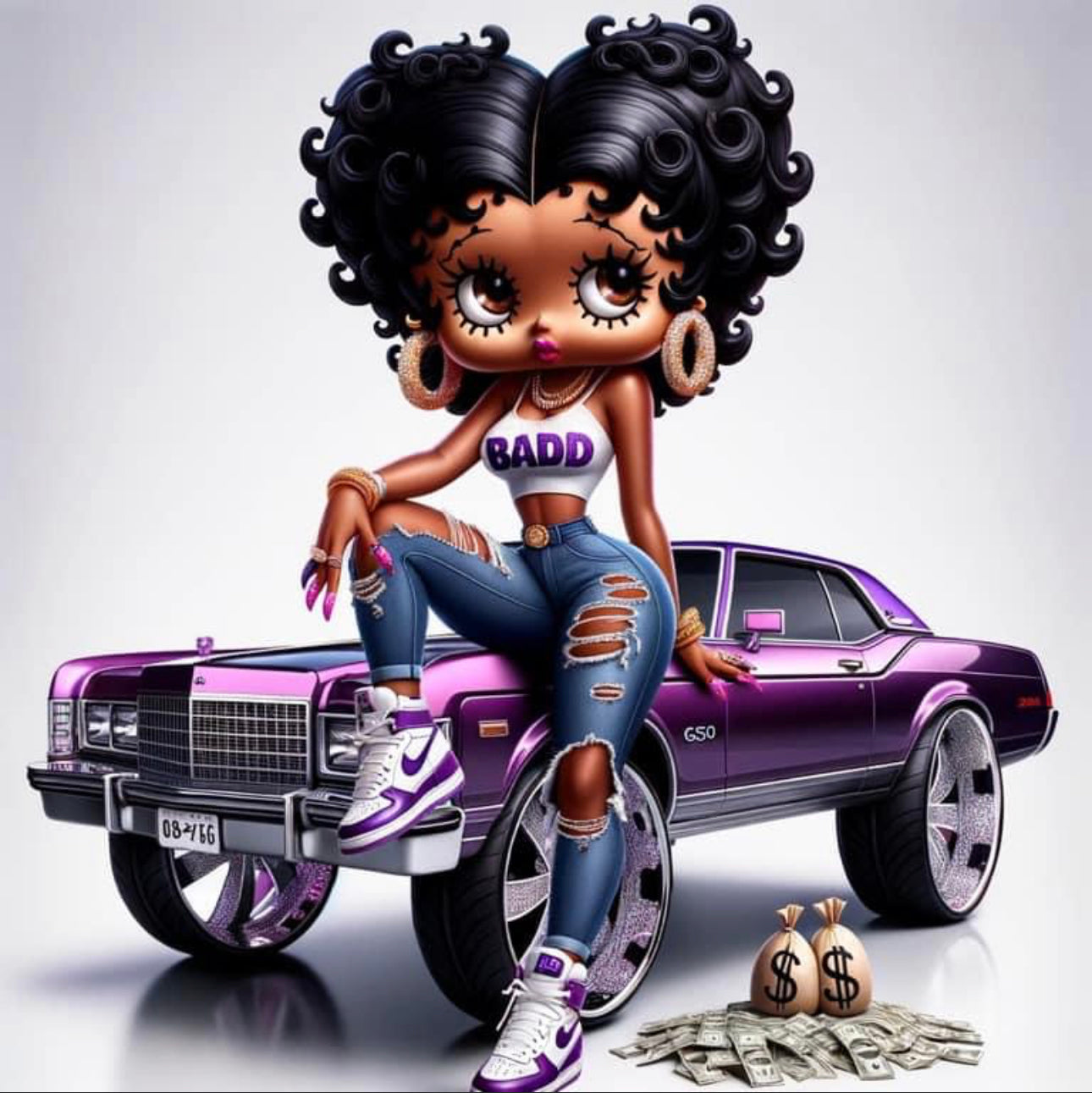 Betty boo DTF designs