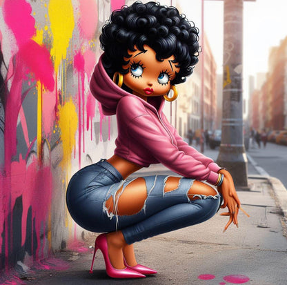 Betty boo DTF designs