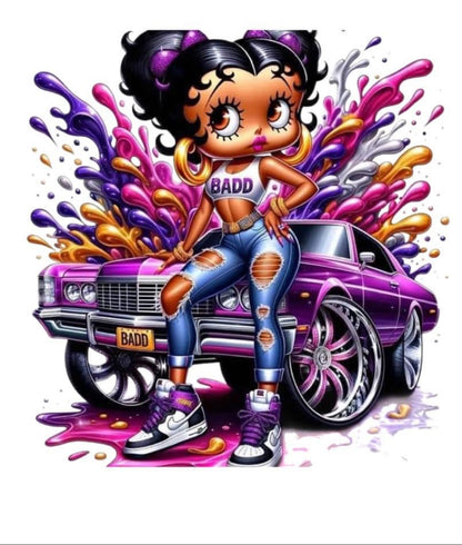 Betty boo DTF designs