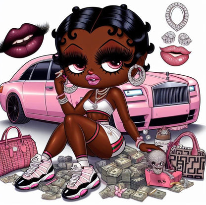 Betty boo DTF designs