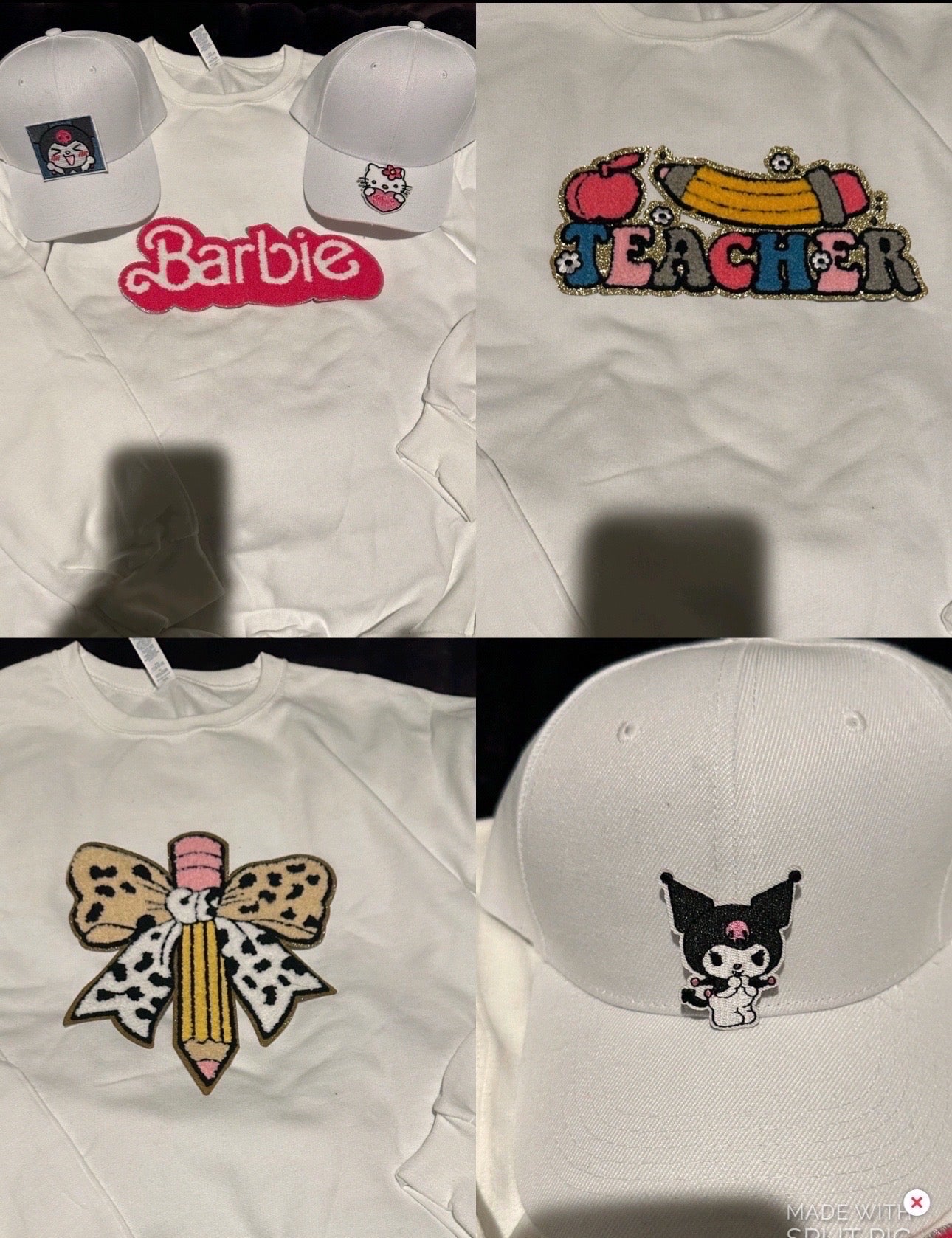 Custom shirts and custom hats