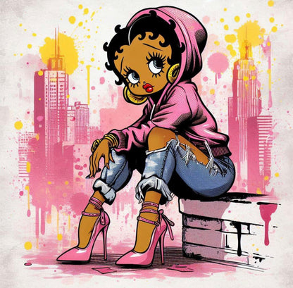 Betty boo DTF designs