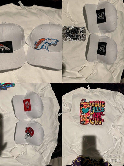 Custom shirts and custom hats