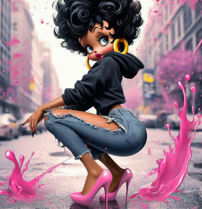 Betty boo DTF designs