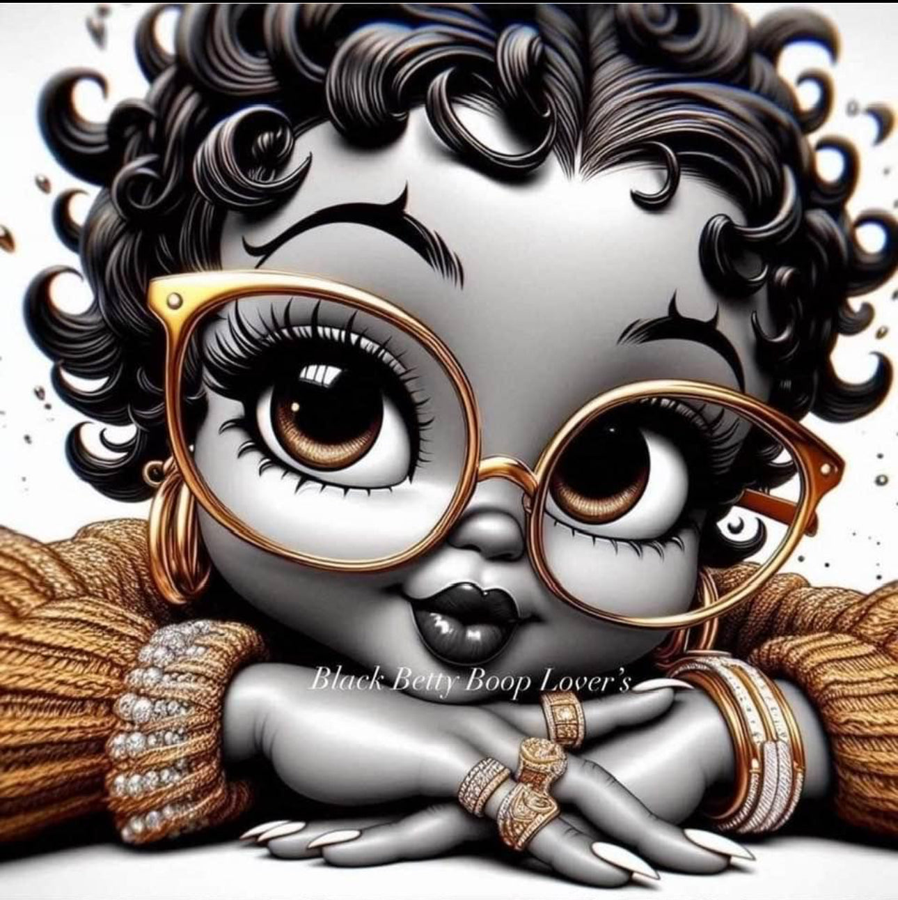 Betty boo DTF designs