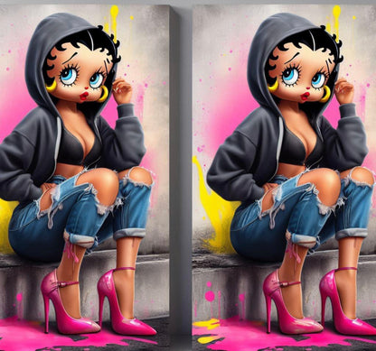 Betty boo DTF designs