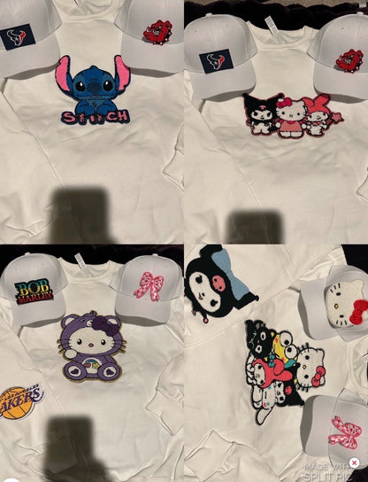 Custom shirts and custom hats