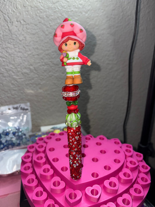Strawberry shortcake, rhinestone pen