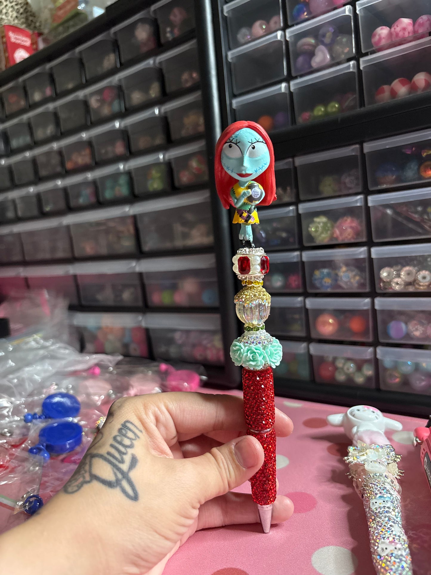 Sally rhinestone pen