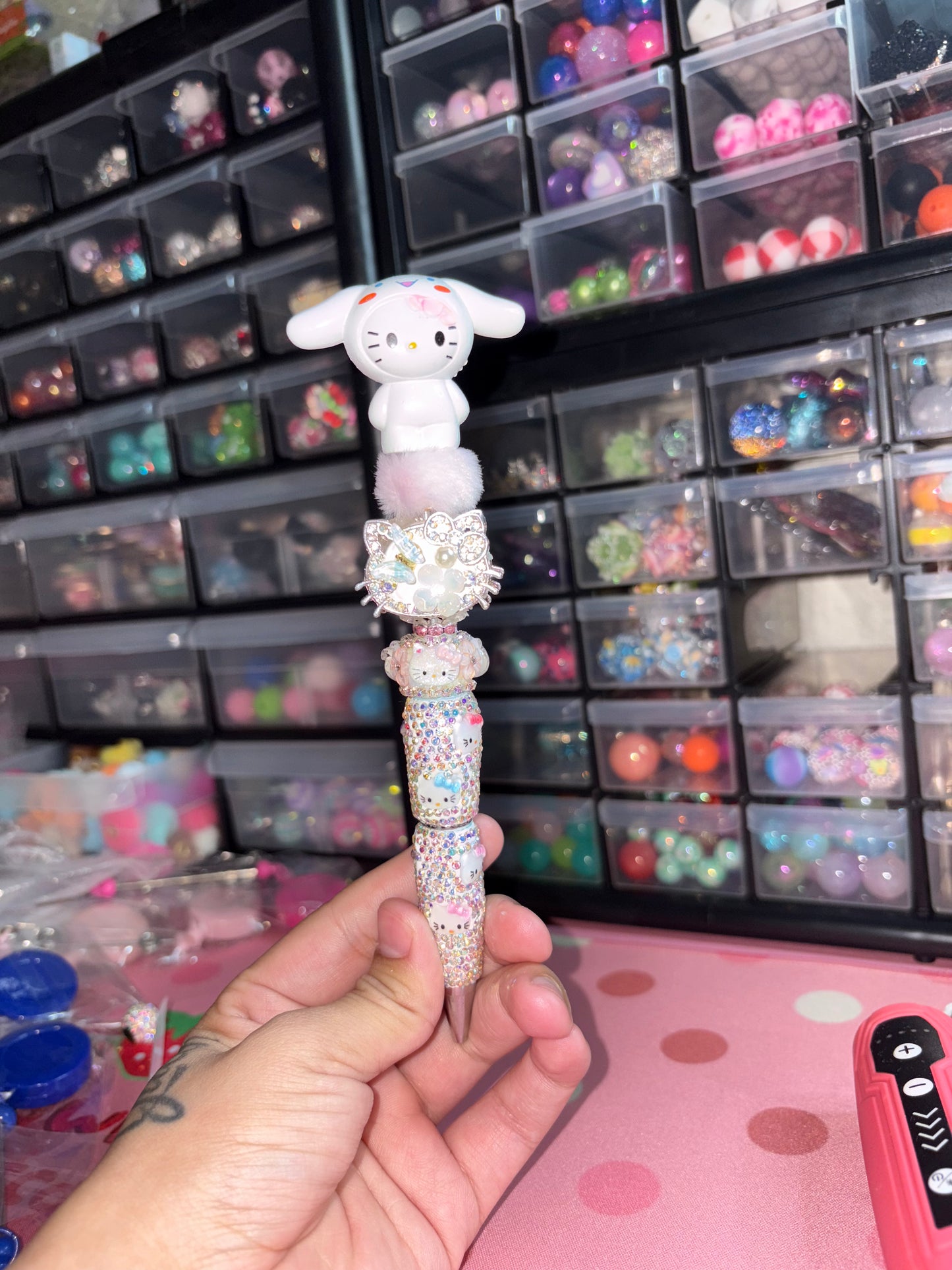 Hello Kitty, rhinestone pen